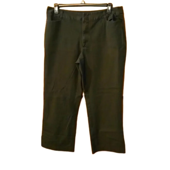St John's Bay Olive Color 3-pocket Pants Womens Size 20WP - Picture 1 of 16